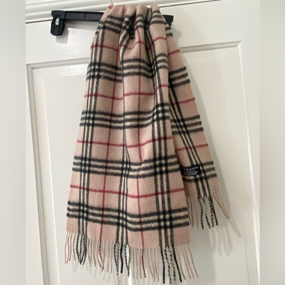 Burberry London authentic 80” long scarf cashmere England classic print - Picture 9 of 16